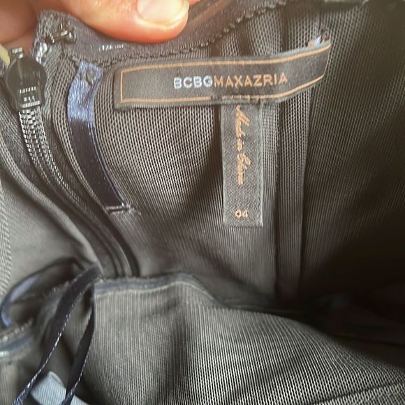 BCBGMAXAZARIA | Black smoke comb strapless formal dress - Picture 8 of 16